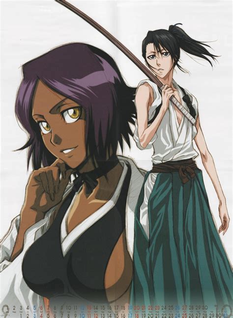 bleach futas|Kuchiki Rukia/Shihouin Yoruichi .